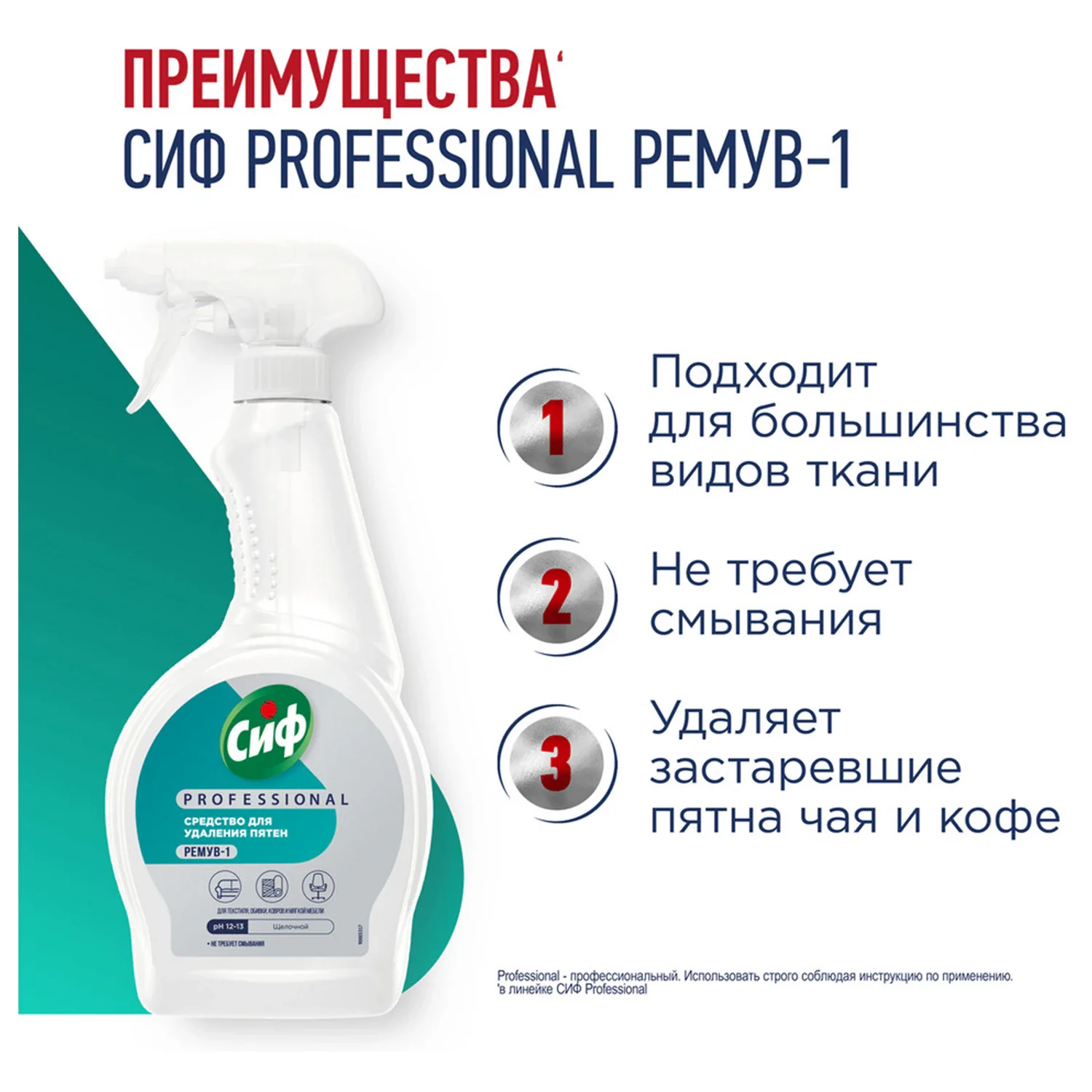Спрей пятноудалитель СИФ Professional, 500 мл
